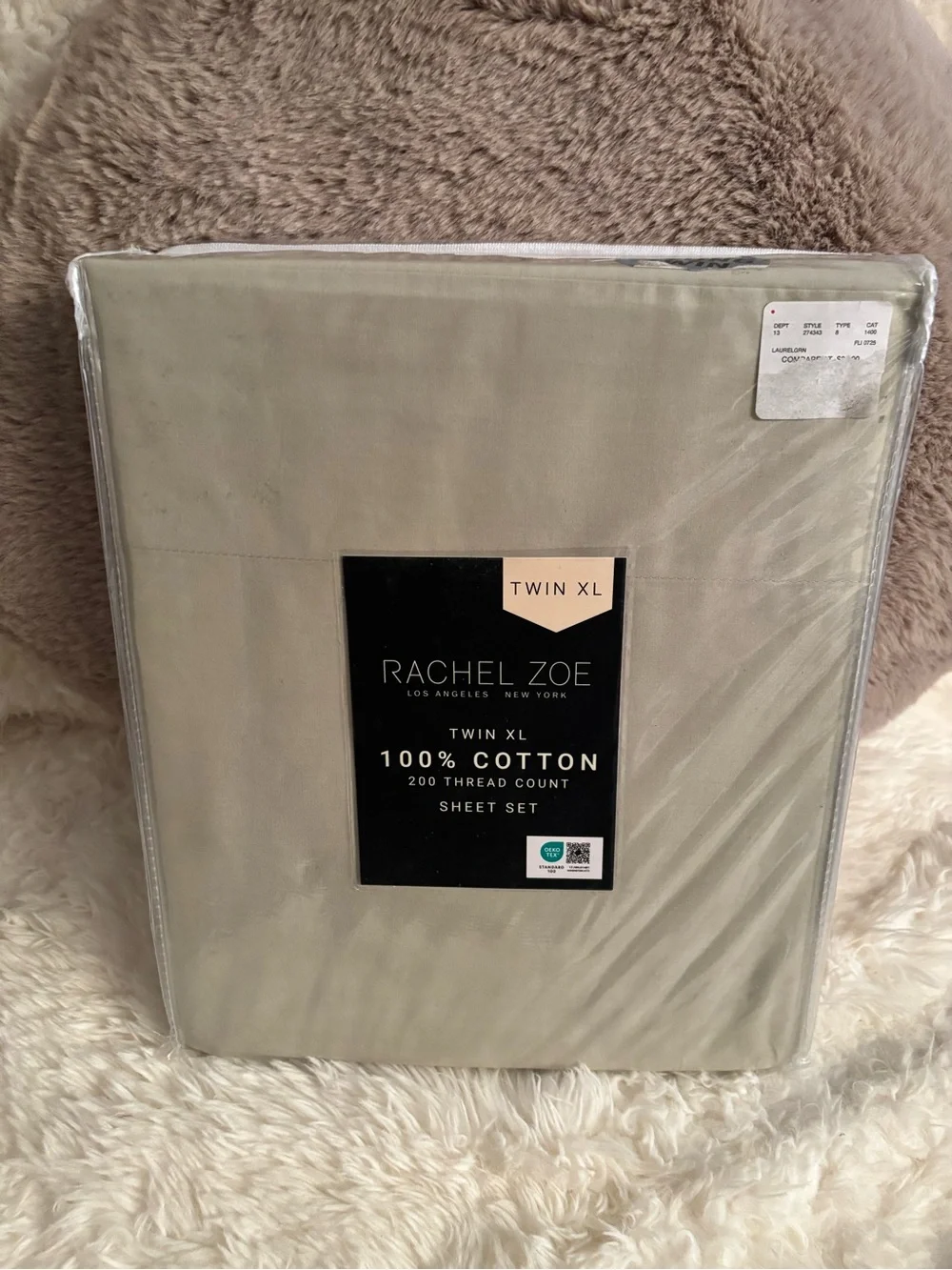 Rachel Zoe Twin XL Sheet Set in Sage Green